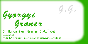 gyorgyi graner business card